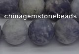 CIL112 15.5 inches 12mm round matte iolite gemstone beads