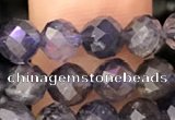 CIL121 15.5 inches 5mm faceted round iolite beads wholesale