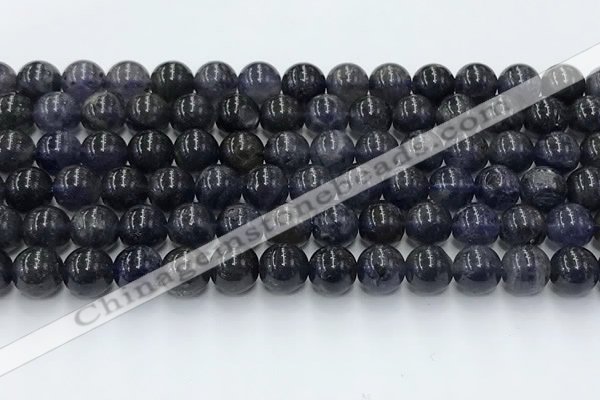 CIL128 15.5 inches 10mm round natural iolite beads wholesale