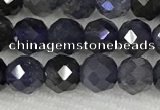 CIL50 15.5 inches 6mm faceted round iolite gemstone beads