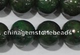 CIS04 15.5 inches 12mm round green iron stone beads wholesale