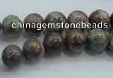 CJA02 15.5 inches 10mm round green jasper beads wholesale