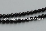 CJB01 16 inches 4mm round natural jet gemstone beads wholesale