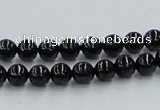 CJB02 16 inches 6mm round natural jet gemstone beads wholesale