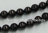 CJB03 16 inches 8mm round natural jet gemstone beads wholesale