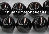 CJB05 16 inches 18mm round natural jet gemstone beads wholesale