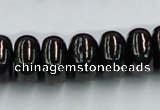 CJB12 16 inches 9*16mm rondelle natural jet gemstone beads wholesale