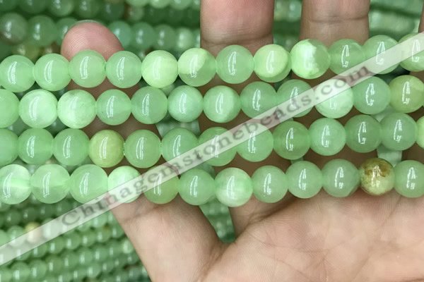 CJB310 15.5 inches 8mm round dyed green jade gemstone beads
