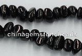 CJB32 16 inches 7*10mm chips natural jet gemstone beads wholesale