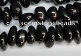 CJB55 15.5 inches 6*10mm nuggets natural jet gemstone beads