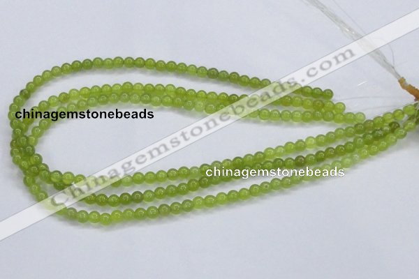CKA01 15.5 inches 4mm round Korean jade gemstone beads