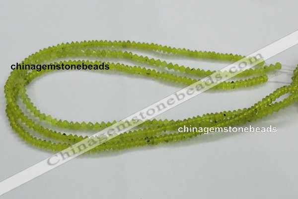 CKA10 15.5 inches 3*5mm rondelle Korean jade gemstone beads