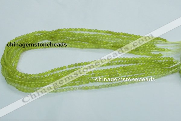 CKA101 15.5 inches 4mm round Korean jade gemstone beads