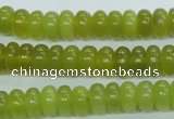 CKA104 15.5 inches 5*10mm rondelle Korean jade gemstone beads