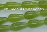 CKA105 15.5 inches 10*20mm teardrop Korean jade gemstone beads