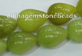 CKA108 15.5 inches 15*20mm teardrop Korean jade gemstone beads