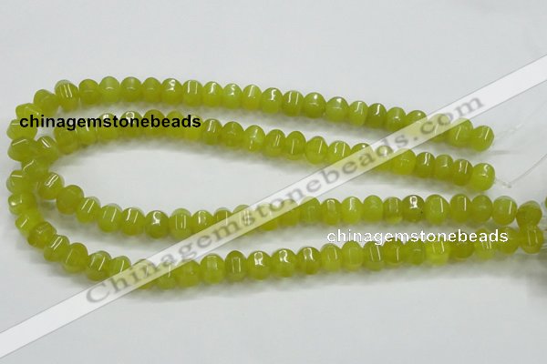 CKA14 15.5 inches 6*10mm rondelle Korean jade gemstone beads