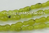 CKA18 15.5 inches 5*11mm bone Korean jade gemstone beads