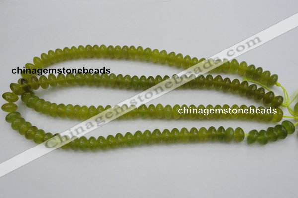 CKA214 15.5 inches 6*10mm rondelle Korean jade gemstone beads