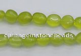 CKA215 15.5 inches 6*8mm nuggets Korean jade gemstone beads