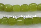 CKA23 15.5 inches 7*10mm nugget Korean jade gemstone beads