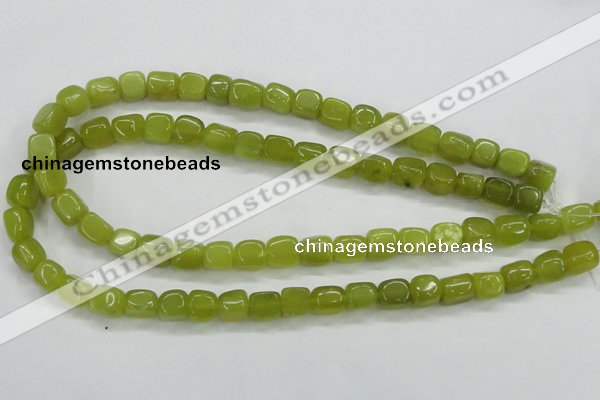 CKA23 15.5 inches 7*10mm nugget Korean jade gemstone beads