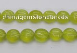 CKA235 15.5 inches 10mm flat round Korean jade gemstone beads