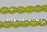 CKA242 15.5 inches 8*10mm oval Korean jade gemstone beads