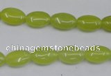 CKA243 15.5 inches 8*12mm oval Korean jade gemstone beads