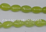 CKA243 15.5 inches 8*12mm oval Korean jade gemstone beads