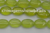 CKA244 15.5 inches 10*14mm oval Korean jade gemstone beads