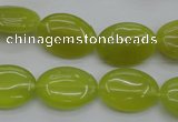 CKA246 15.5 inches 13*18mm oval Korean jade gemstone beads