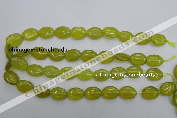 CKA247 15.5 inches 15*20mm oval Korean jade gemstone beads