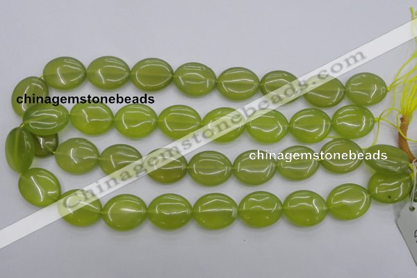 CKA248 15.5 inches 18*22mm oval Korean jade gemstone beads