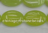 CKA250 15.5 inches 18*25mm oval Korean jade gemstone beads