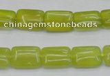 CKA260 15.5 inches 10*14mm rectangle Korean jade gemstone beads