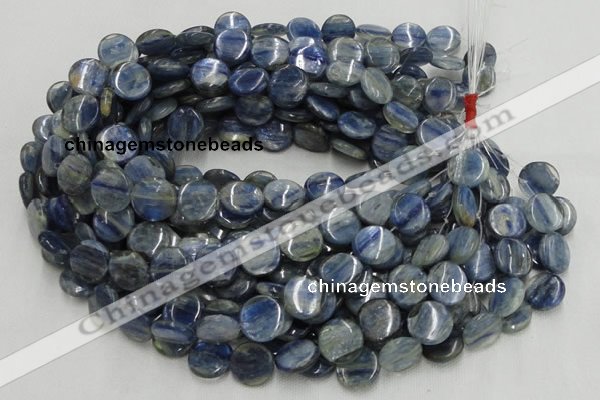 CKC01 16 inches 18mm flat round natural kyanite beads wholesale