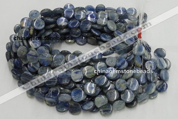 CKC02 16 inches 25mm flat round natural kyanite beads wholesale