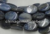 CKC08 16 inches 8*10mm flat oval natural kyanite beads wholesale