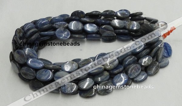 CKC08 16 inches 8*10mm flat oval natural kyanite beads wholesale