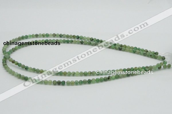 CKC100 16 inches 5mm round natural green kyanite beads wholesale