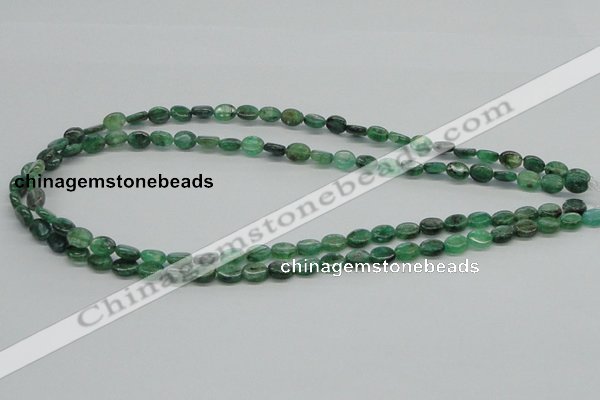 CKC109 16 inches 6*8mm oval natural green kyanite beads wholesale