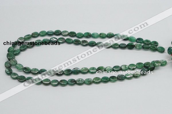 CKC110 16 inches 8*10mm oval natural green kyanite beads wholesale