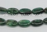 CKC111 16 inches 8*14mm oval natural green kyanite beads wholesale