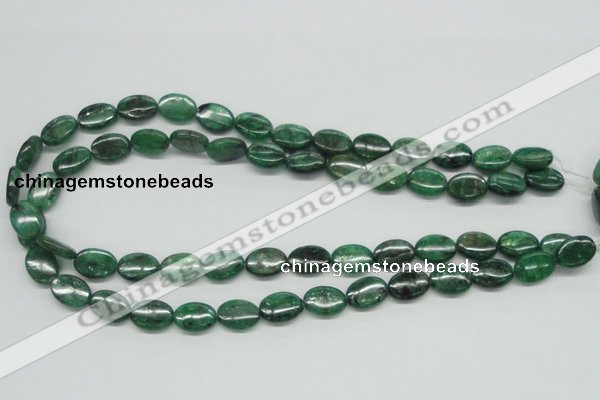 CKC112 16 inches 10*14mm oval natural green kyanite beads wholesale