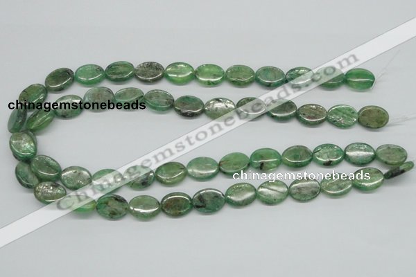 CKC113 16 inches 12*16mm oval natural green kyanite beads wholesale