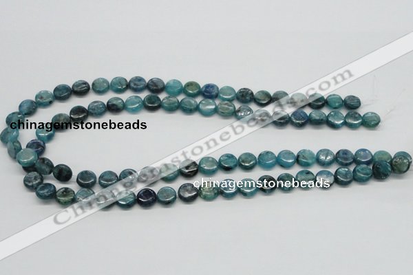 CKC21 16 inches 10mm flat round natural kyanite beads wholesale