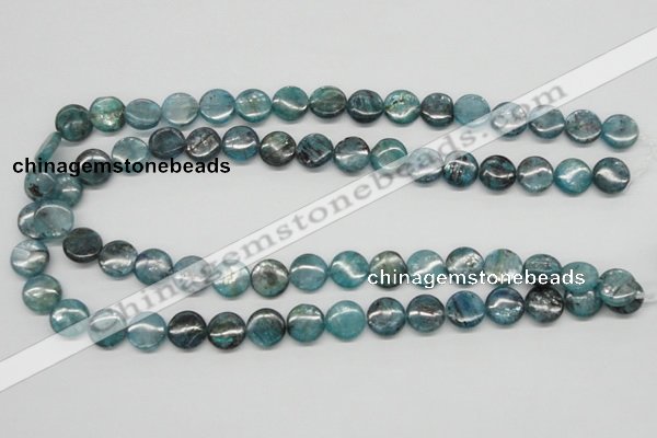 CKC22 16 inches 12mm flat round natural kyanite beads wholesale