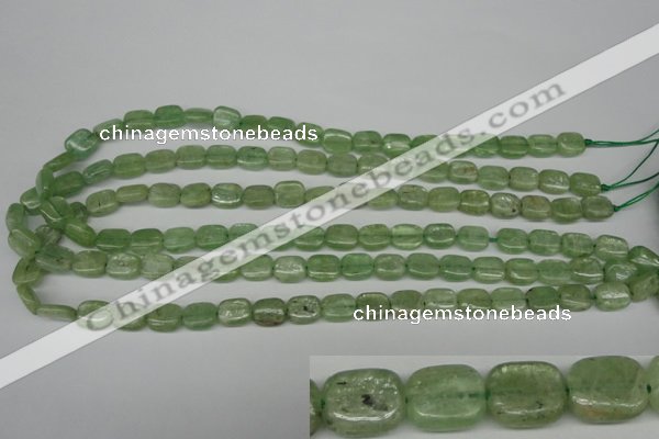 CKC260 15.5 inches 8*10mm rectangle natural green kyanite beads