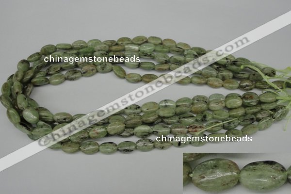 CKC270 15.5 inches 8*12mm oval natural green kyanite beads